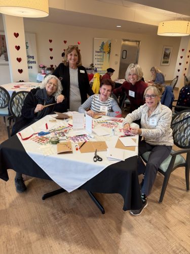 Valentine’s Card-Making at The Pines of Sarasota