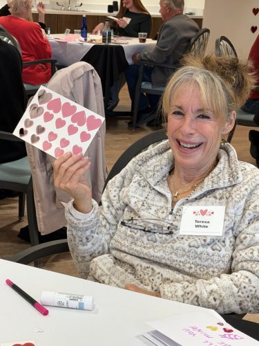 Valentine’s Card-Making at The Pines of Sarasota