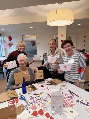 Valentine’s Card-Making at The Pines of Sarasota